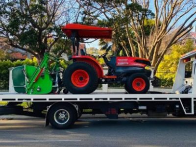 small tractor transport